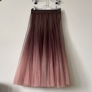 Ballet Rehearsal Ombre Brown Tulle Practice Tutu Skirt